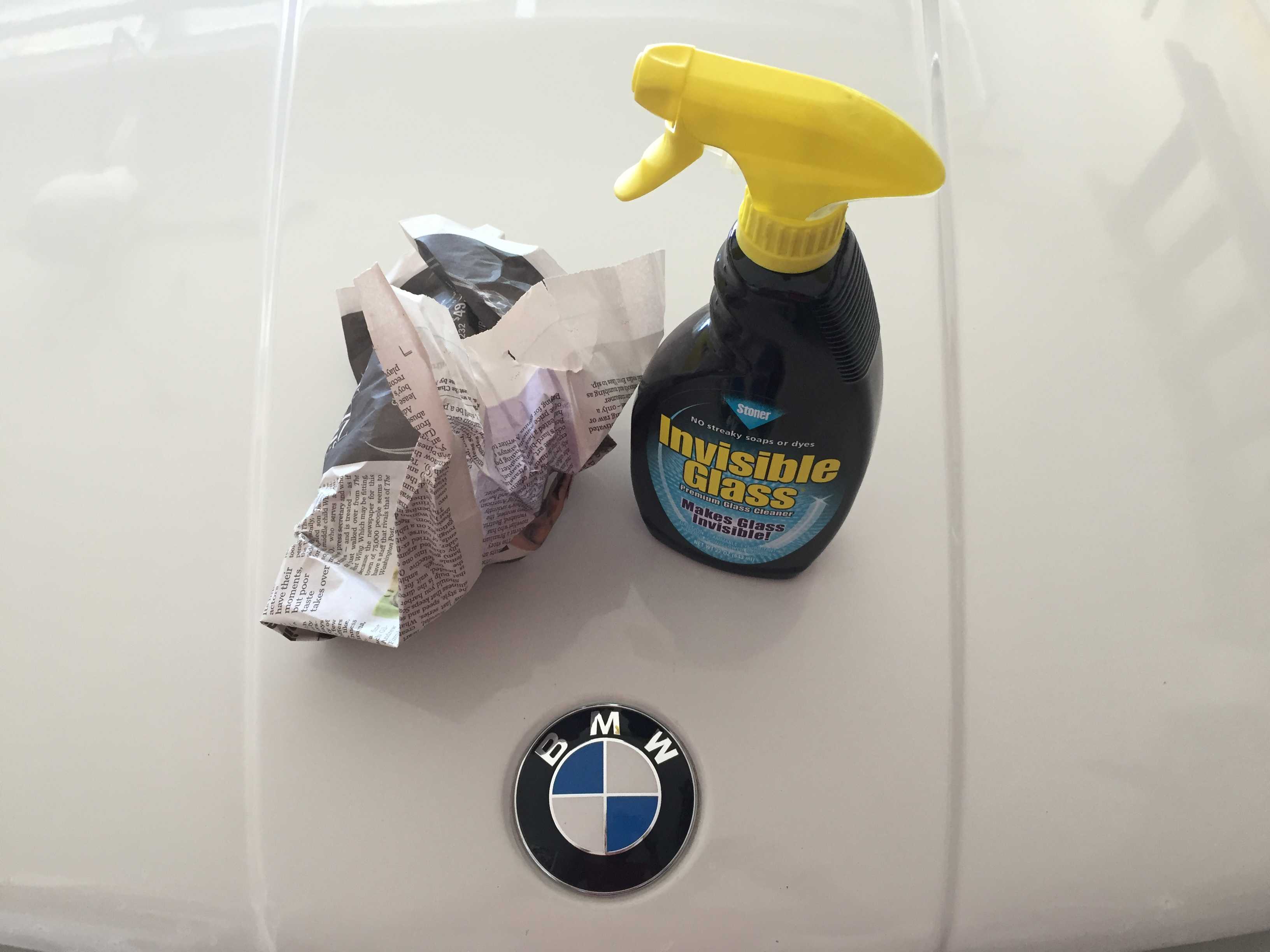 Invisible glass window cleaner BMW