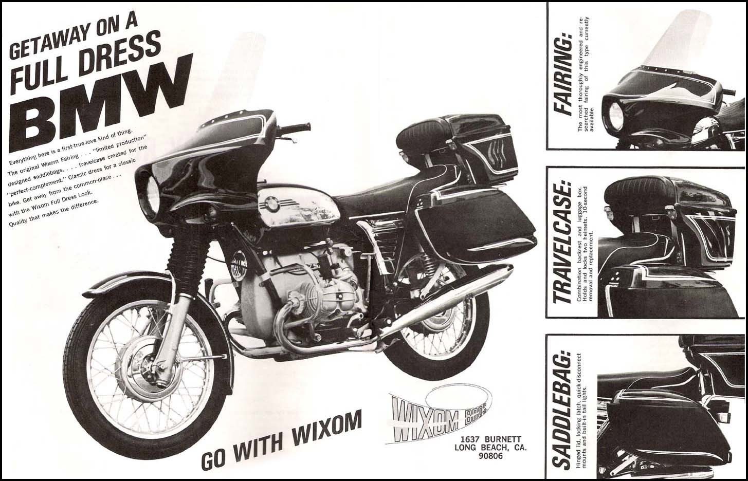Vintage BMW motorcycle beamer