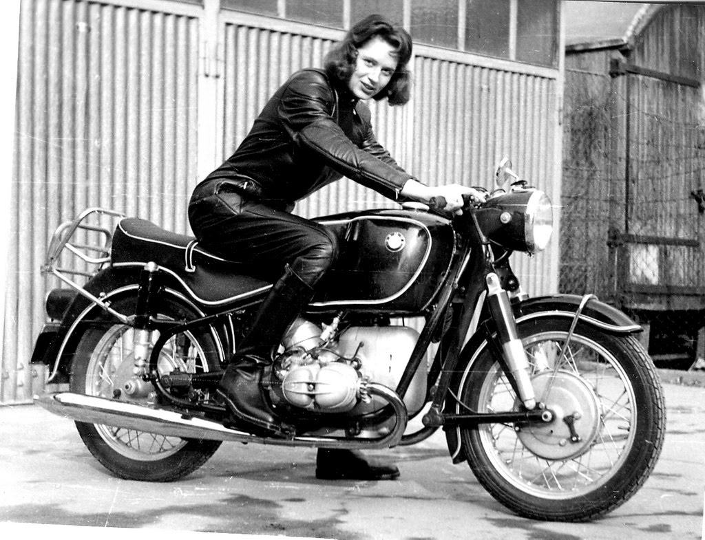 Vintage BMW motorcycle beamer