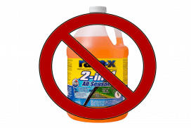Don't use Rain-X washer fluid