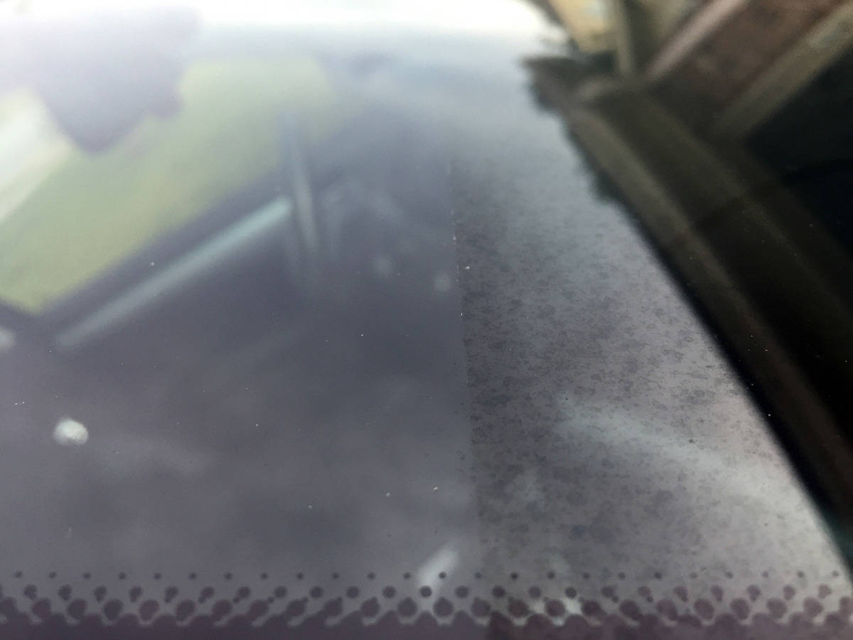 Hard water spot removal, BMW windows 