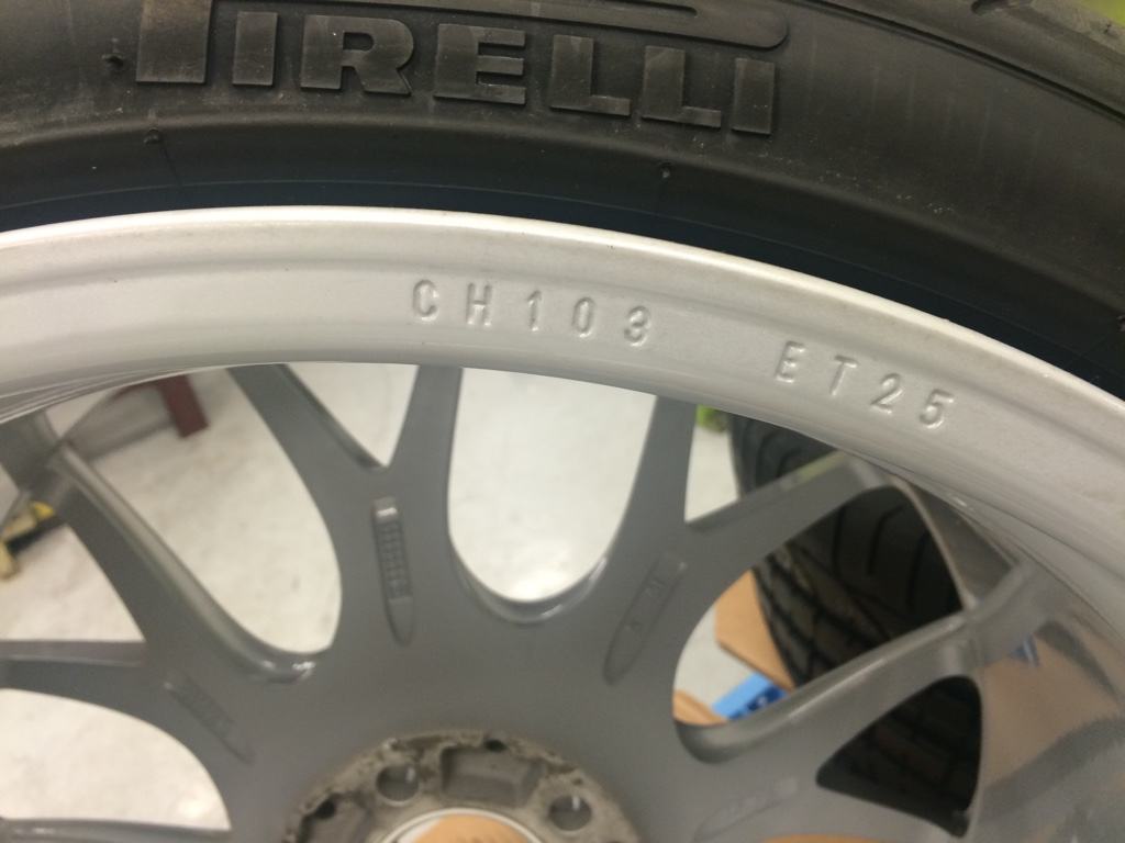 German wheel offset marking ET