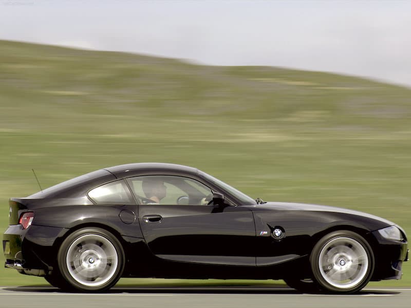 BMW E86 Z4 M Coupe Black Side View