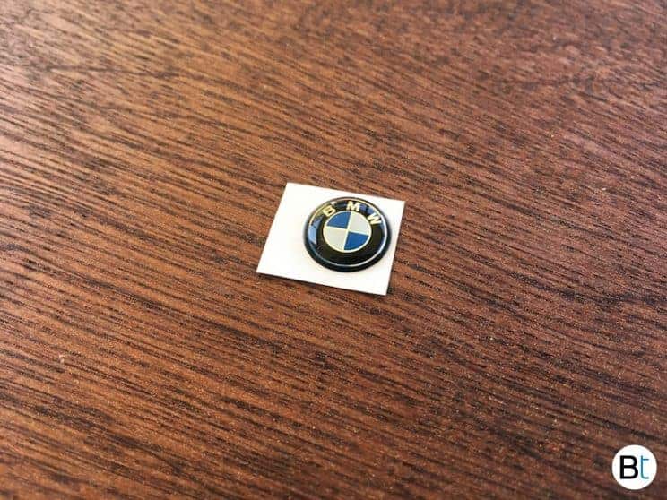 BMW key fob emblem / roundel replacement