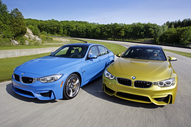 BMW M3 M4 Austin Yellow Marina Blue