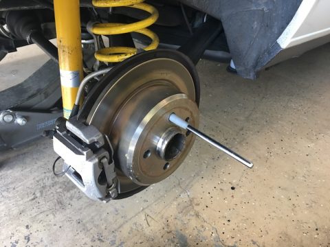 BMW E30 wheel alignment pin tool