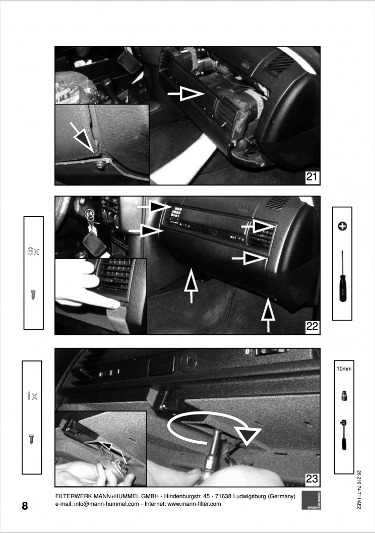 Cabin Air Filter Replacement, BMW E36