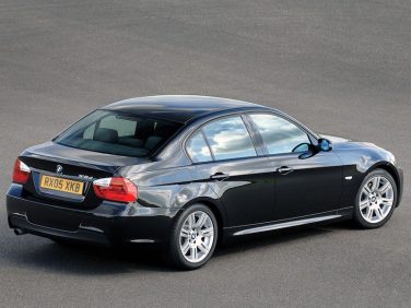 BMW E90 sedan black