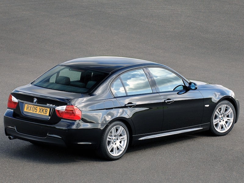 BMW E90 sedan black