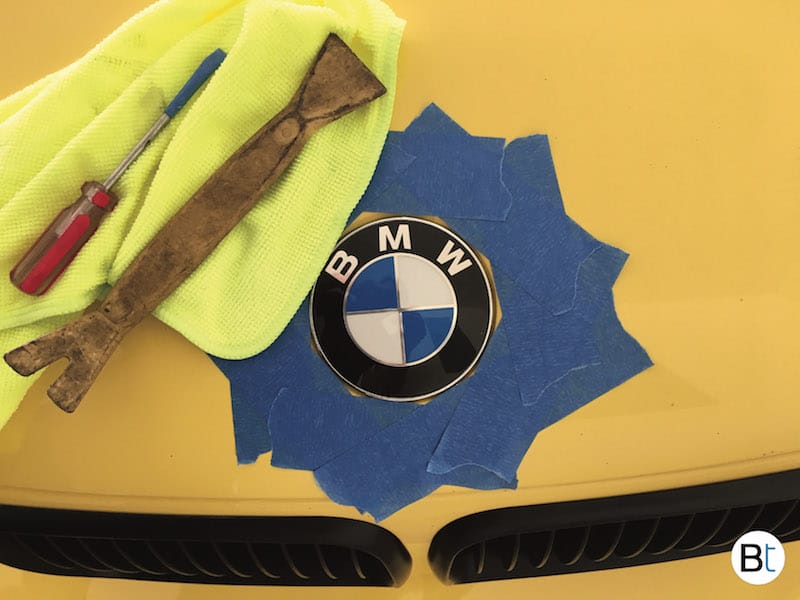 BMW hood emblem, How to Remove & Replace 
