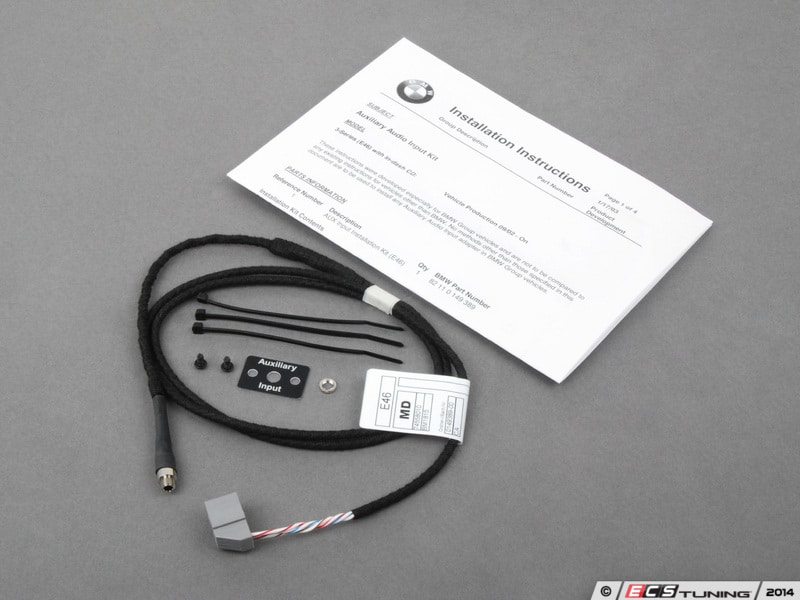 OEM BMW E46 radio aux kit