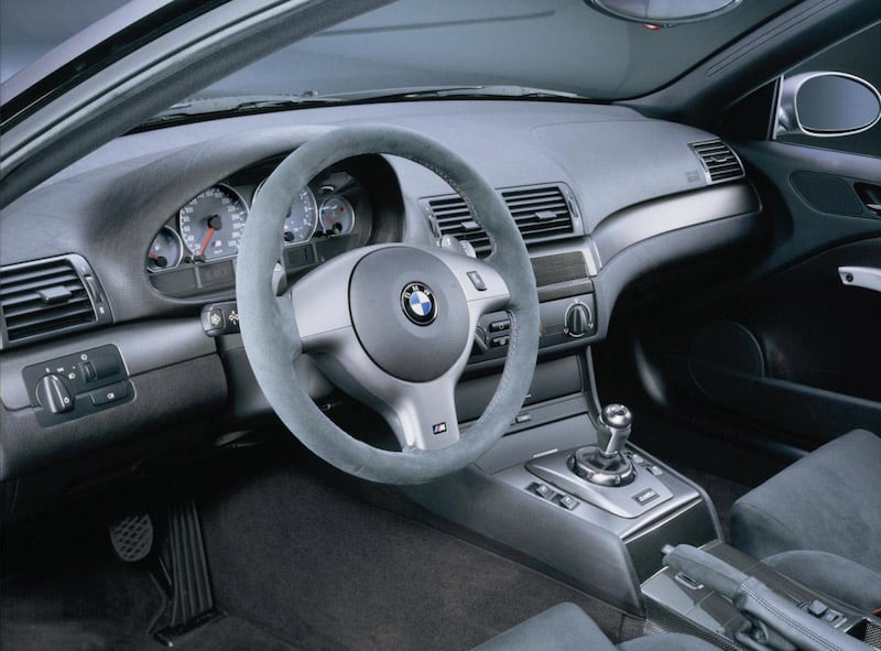 BMW E46 M3 CSL radio delete panel