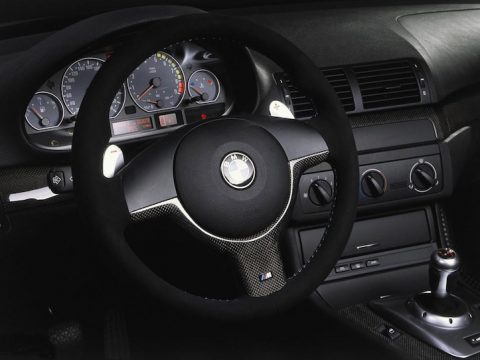 BMW E46 M3 CSL radio delete panel