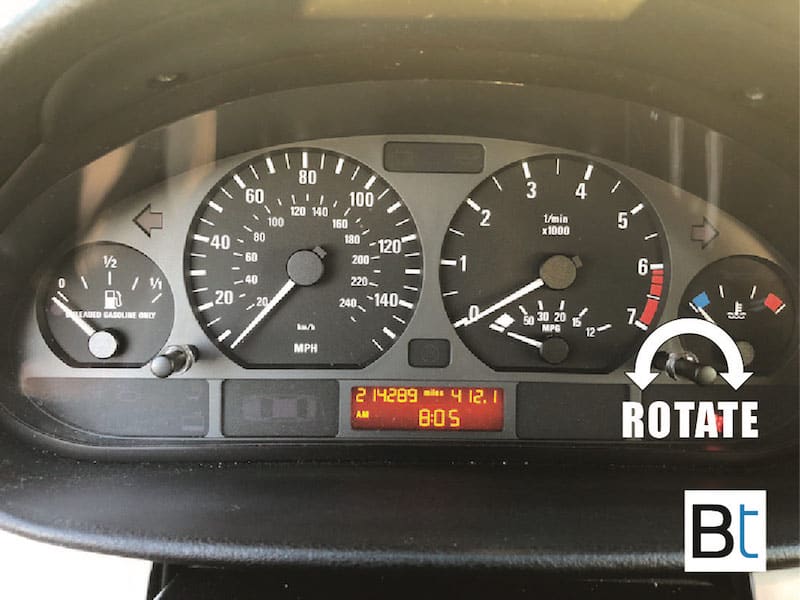 How to adjust BMW E46 clock