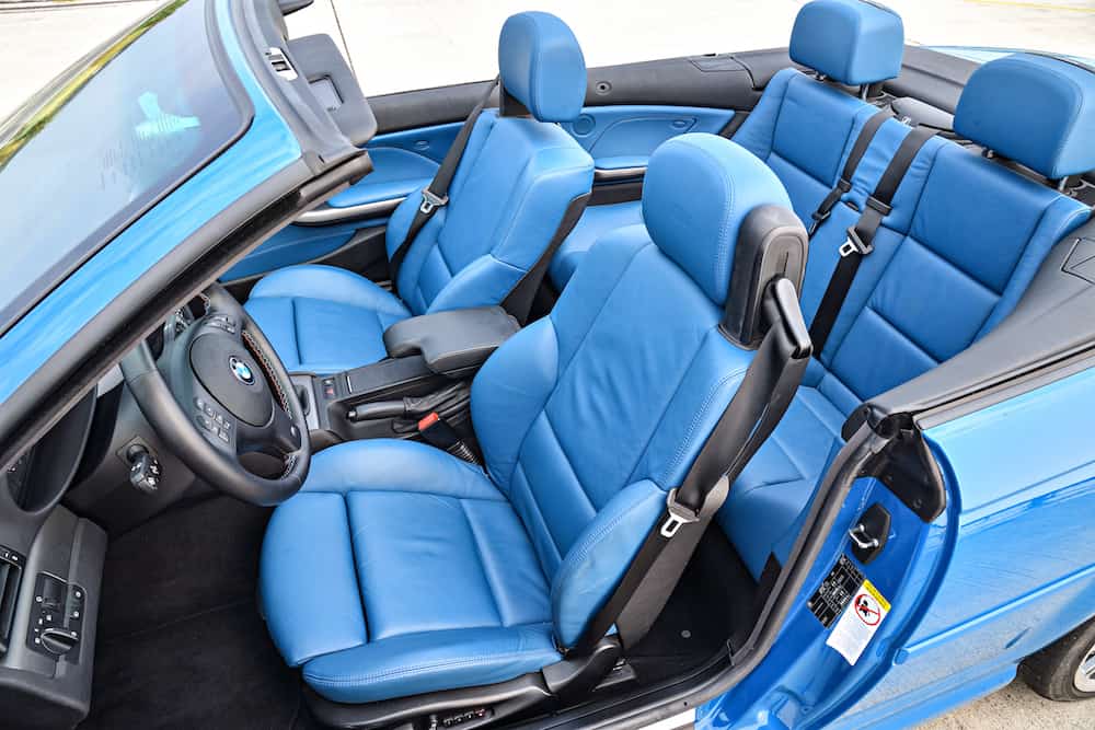 BMW e46 m3 laguna seca blue interior