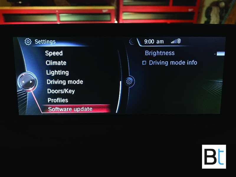 bmw idrive no signal after update