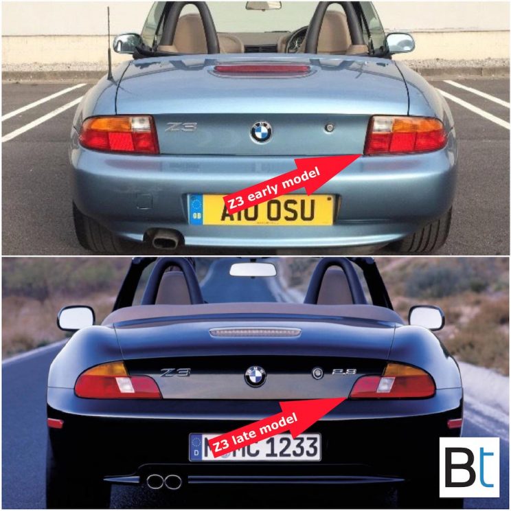 BMW Z3 facelift changes