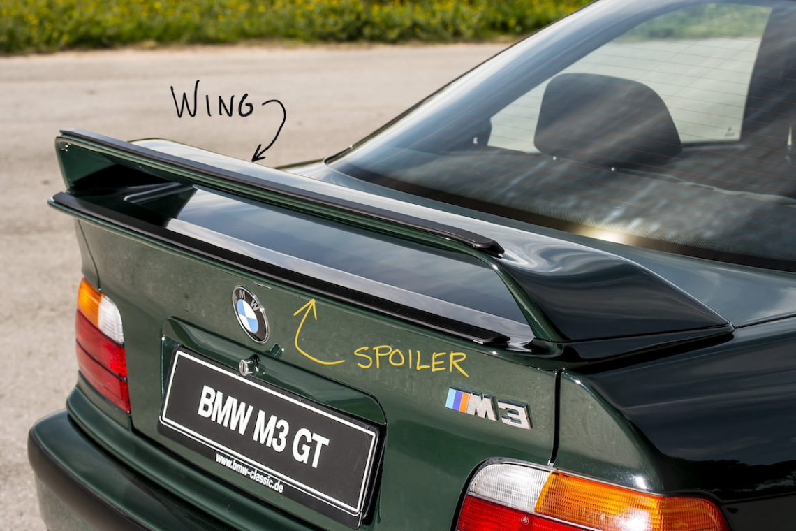 Spoiler vs. Rear Wing, What's the Difference?