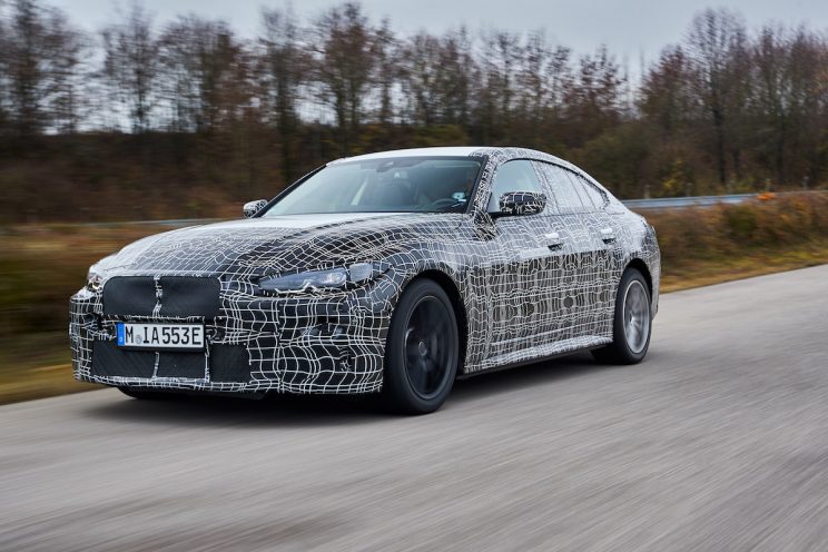 Bmw camouflage wrap swirl test vehicle