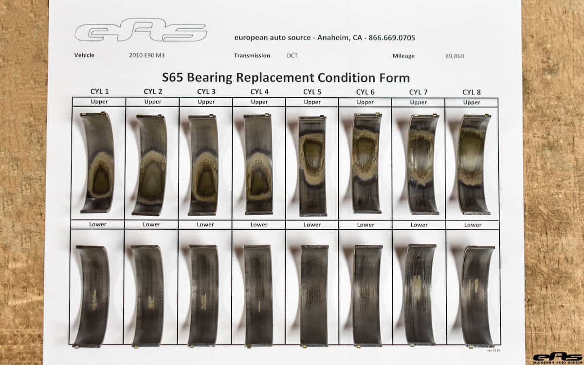 bmw rod bearing wear s65