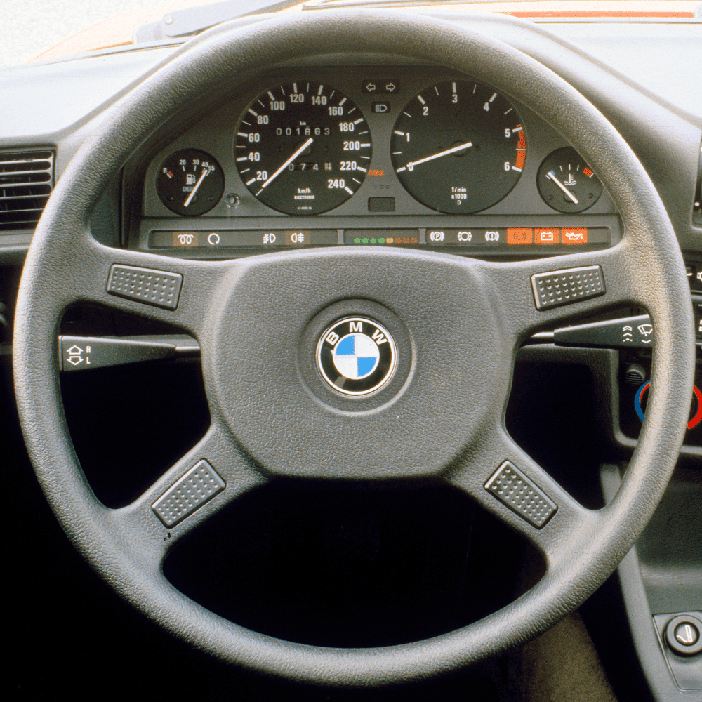BMW E30 base model steering wheel