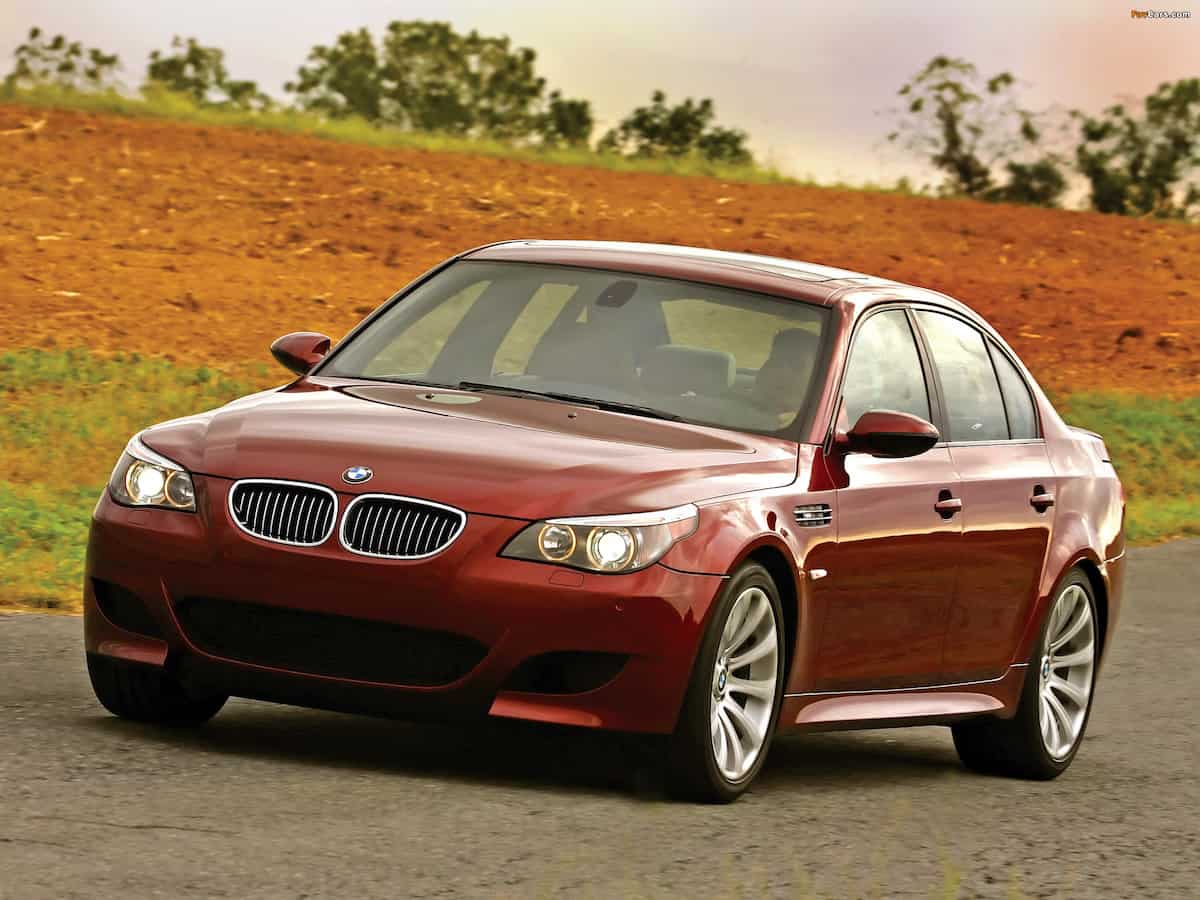 bmw e60 m5 Indianapolis red metallic